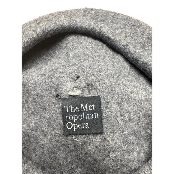 The Metropolitan Opera Gray Beret With Black Pom-Pom - Picture 5 of 7